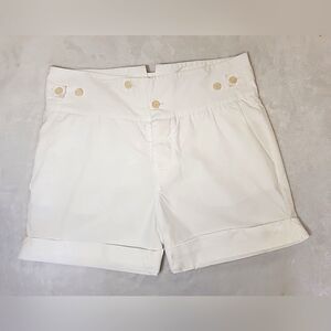 Helmet Lang High Rise Sailor Wide Waist Band Cuffed Short 4‎